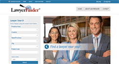 Desktop Screenshot of lawyerfinder.com